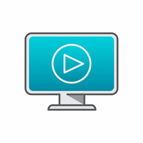 Computer Live Streaming Video Icon Download On Iconfinder