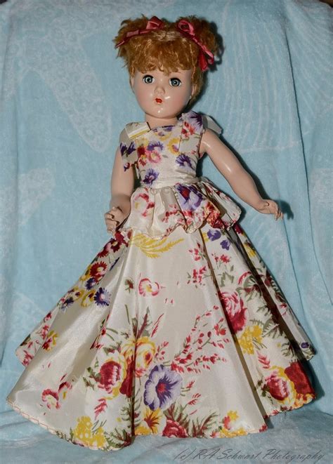Arranbee 18 In Hard Plastic Doll In Gimbels Formal 1950s Plastic