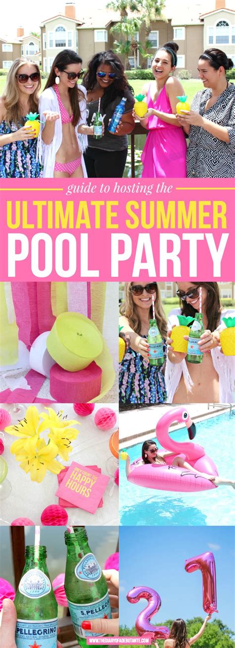 Fun Summer Pool Party Ideas For Adults Diary Of A Debutante Summer Pool Party Pool Party