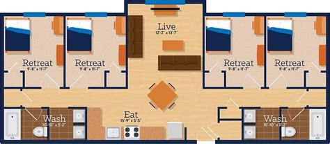 Student Apartments Floor Plans And Pricing College Station