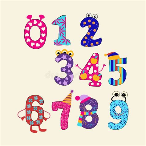 Free Art Print Of Funny Numbers Cartoon Characters Il