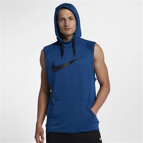 Nike Dri Fit Mens Sleeveless Training Hoodie In Blue For Men Lyst