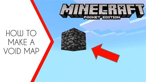 How To Make A Void Map In Minecraft Pe Simple Fast And Easy Youtube