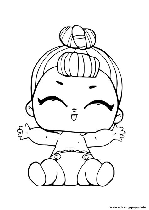 Print Lil It Baby Lol Surprise Doll Coloring Pages Baby Coloring