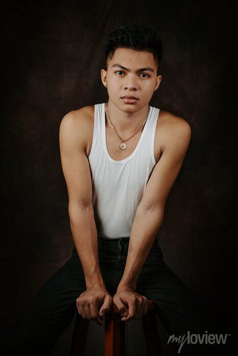 Amazing Portrait Shot A Handsome Filipino Male Model In The Philippines Posters For The Wall