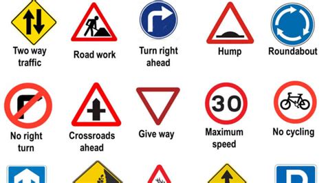 Road Signs Traffic Signs English Grammar Here Traffic