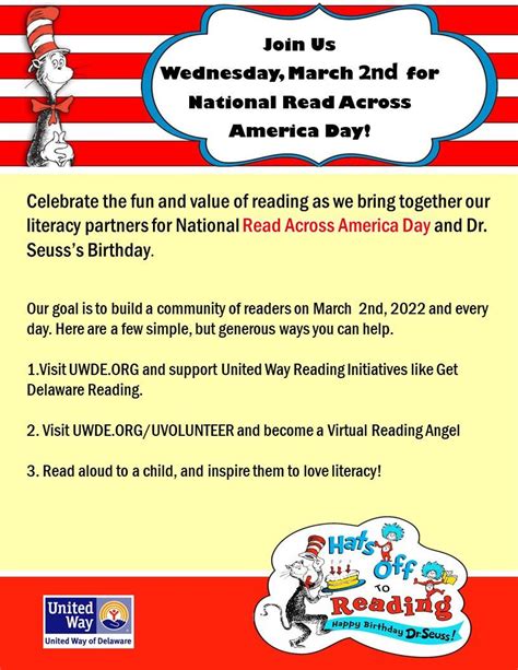 National Read Across America Day 2022 United Way Of Delaware