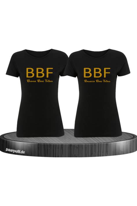 bbf t shirt set für best friends brunette and blonde