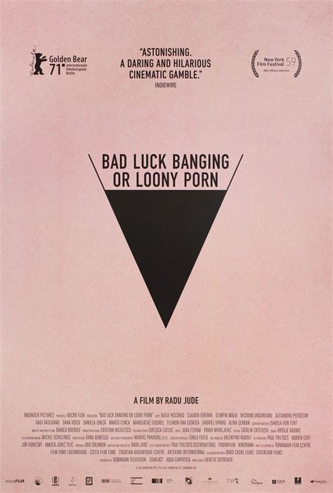Bad Luck Banging Or Loony Porn Original 2021 Us One Sheet Movie Poster Posteritati Movie