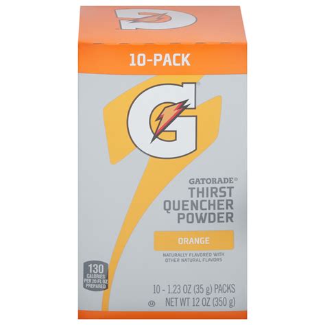 Save On Gatorade Thirst Quencher Powder Packs Orange 10 Ct Order