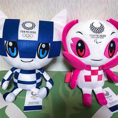 Japan Tokyo 2020 Paralympic Olympic Mascot Plush Doll L Miraitowa