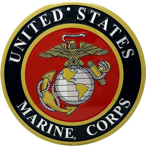 The United States Marine Corp Emblem Is Shown