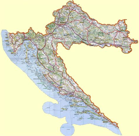 Croatia Maps | Printable Maps of Croatia for Download
