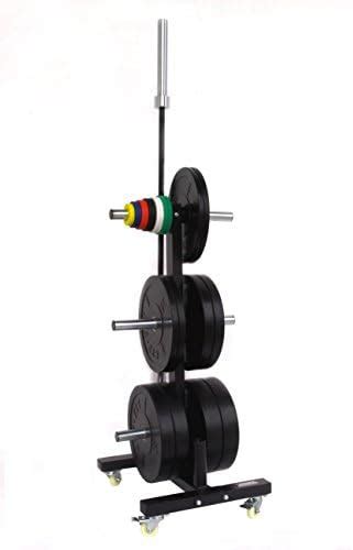 Cff Olympic 2 Bar And Bumper Plate Tree For Weights 1000 Lb Capacity