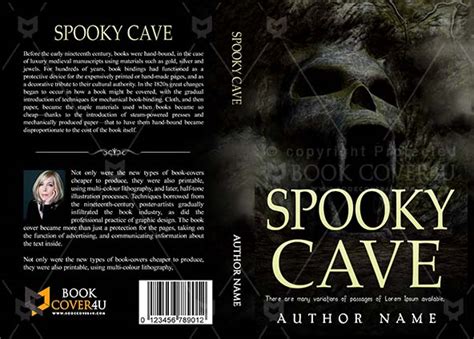 Horror Book Cover Design Spooky Cave