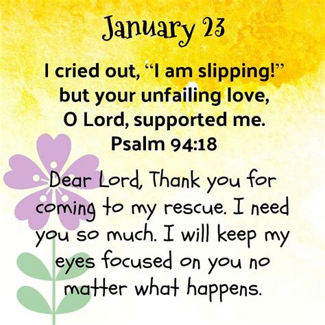 January 23 Psalm 9418 ~~j Daily Bible Verse Daily Christian