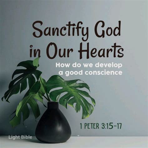 You can fill holes in the wall by using products from your bathroom's cabinet quite easily. Sanctify God in Our Hearts « Daily devotional « Christians 911 - Learn. Teach. Serve