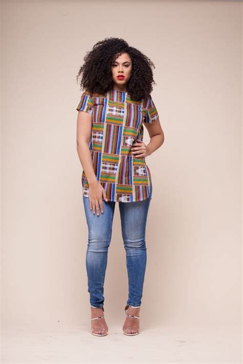 Zuri Top African Print Fashion African Clothing African Print Tops