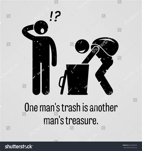 One Man Trash Another Man Treasure Vector Có Sẵn Miễn Phí Bản Quyền 252690454 Shutterstock