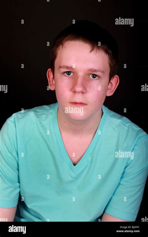 Portrait Of A 15 Year Old Boy Stock Photo Alamy
