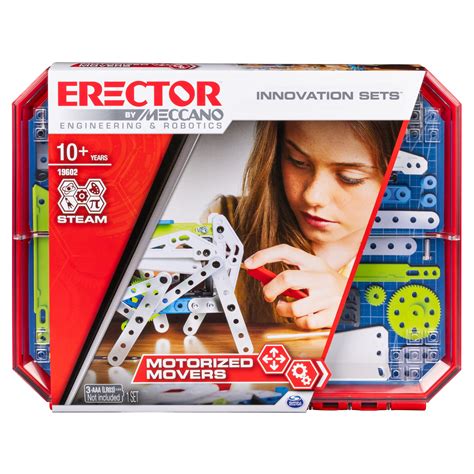 Erector By Meccano Motorized Movers Steam Building Kit With