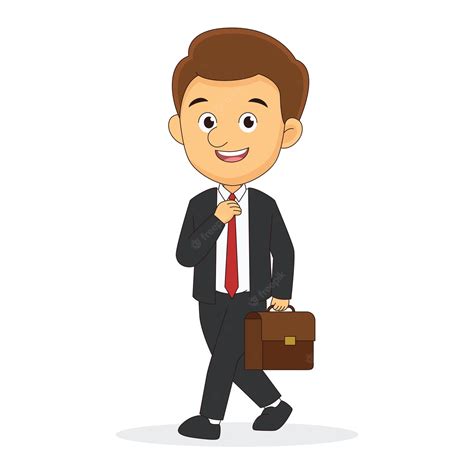 Premium Vector Business Man Cartoon Character In Smart Clothes
