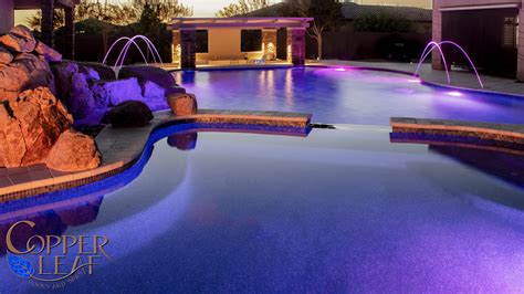 Luxury Pool And Spa Copper Leaf Pools