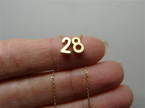Number necklace Lucky number necklace Number jewelry Number