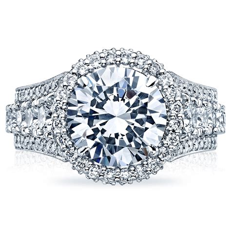 Tacori Halo Platinum Diamond Engagement Ring Arthurs Jewelers