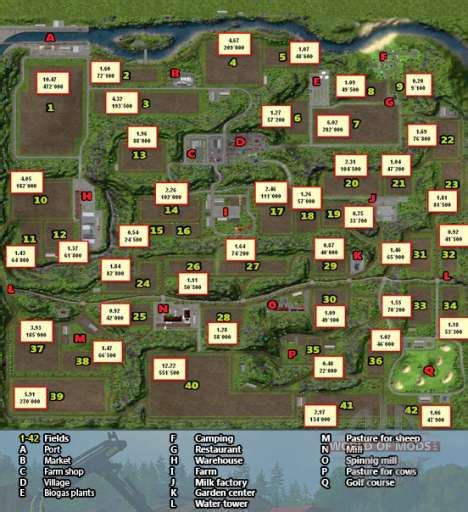 Detailed Map Of Horseshoes Locations In Farming Simulator 2013