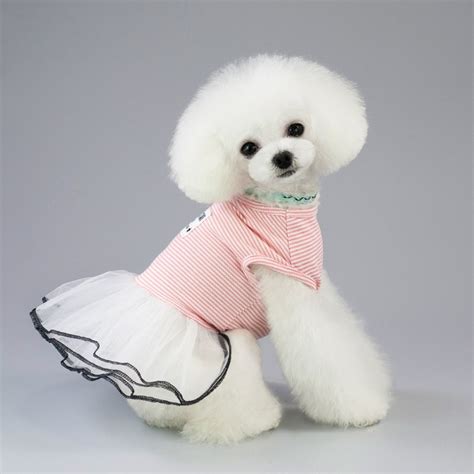 Summer Dog Dress Cat Chihuahua Poodle Puppy Skirt Small Dog Costume