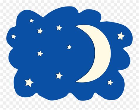 Night Moon And Stars Clipart Clip Art Library