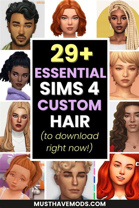 Sims 4 Hair Cc Sims 4 Free Mods Sims Mods Sims 4 Hair Male Sims Hair