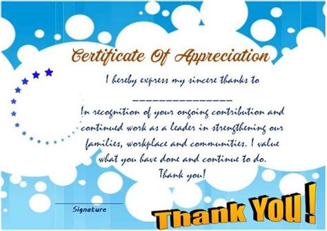 Blank postcard template word free. Thank you for your service certificate template ...