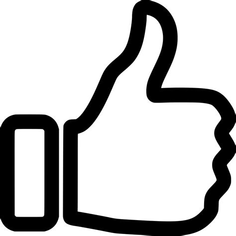 Svg Facebook Thumbs Up Like Free Svg Image And Icon Svg Silh