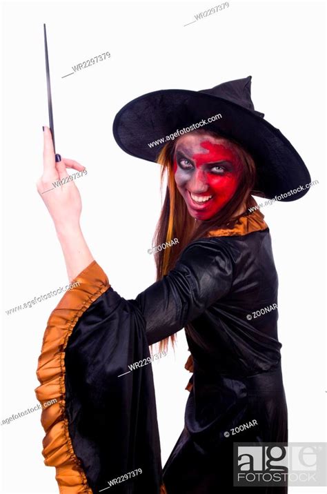 Scary Witch In Halloween Concept Stock Photo Picture And Royalty Free