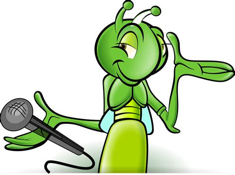Cricket Microphone Cartoon Free Vector Graphic On Pixabay