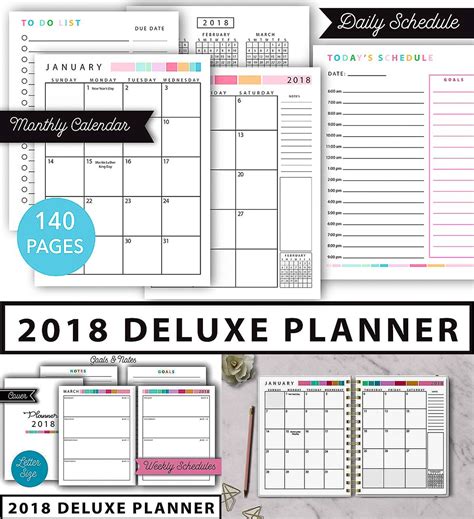 Stay Organized In 2018 With This Printable Planner There Are 140