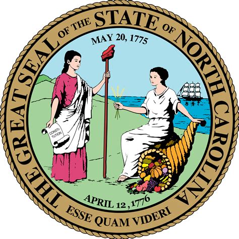 North Carolina State Seal Png And Svg Vector Freebie Supply