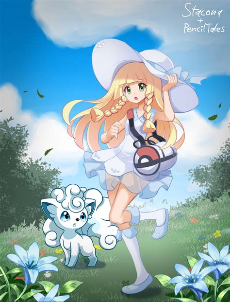 Collab Lillie And Vulpix By Stacona On Deviantart