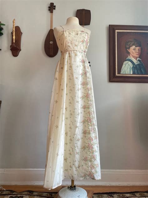 S S House Of Bianchi Floral Dress Etsy