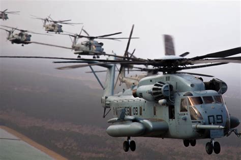 A Powerful Helicopter The Sikorsky Ch 53e Super Stallion Takes Off