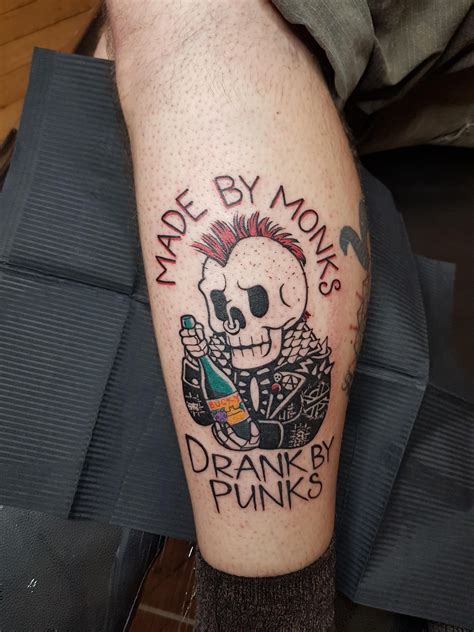 Buckfast Loving Crust Punk Skelebob By Wes Vaughn At Insider Tattoo