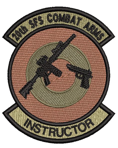 20th Sfs Combat Arms Instructor Patch Ocp