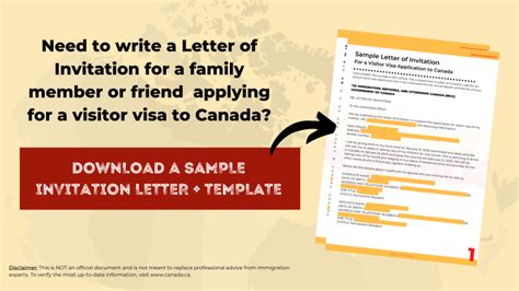 How To Write A Letter Of Invitation For A Visitor Visa Application To