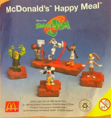Vintage 1996 Mcdonalds Happy Meal Toys Space Jam Toys And Games Action Figures And Collectibles