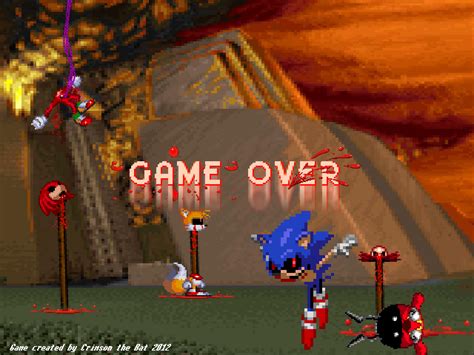 Sonicexe Game Over Screen Creapy Pasta Pinterest