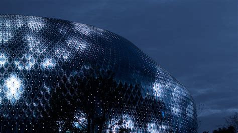New Novartis Pavilion In Basel Features A Distinctive Zero Energy Media Facade Archello