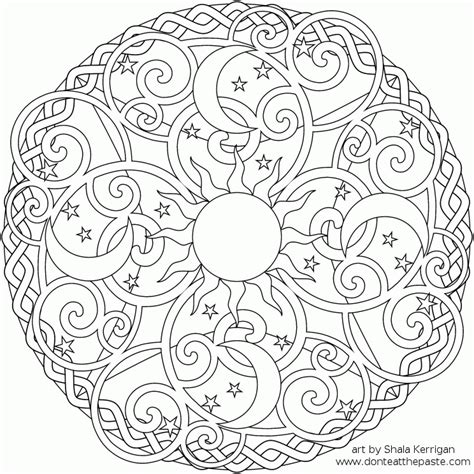 Donandt Eat The Paste Celestial Mandala Box Card And Coloring Page