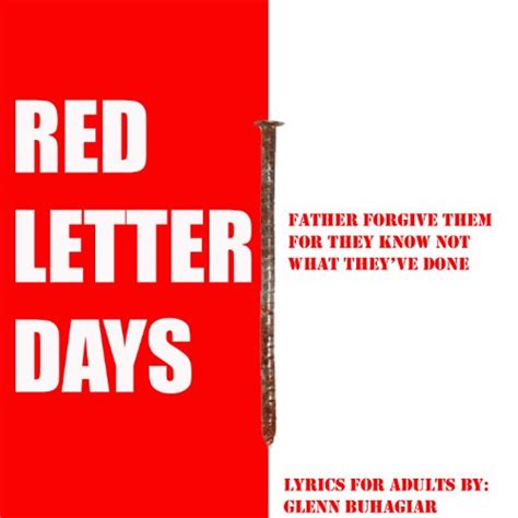 Red Letter Days Lyrics For Adults Ebook Buhagiar Glenn